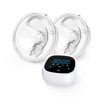 New arrival accept OEM baby feeding pumps manufacture wearable double hands free breast pump electric